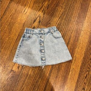 Zara Light Blue Denim Skirt for Kids